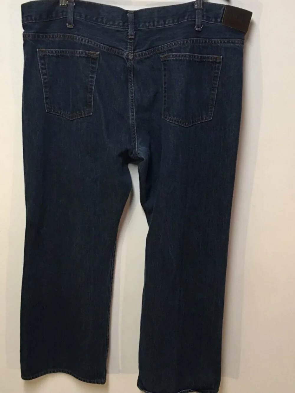 Sonoma Men 44x30 Jeans Blue Dark Wash Denim Straight Fit Relaxed 100% Cotton